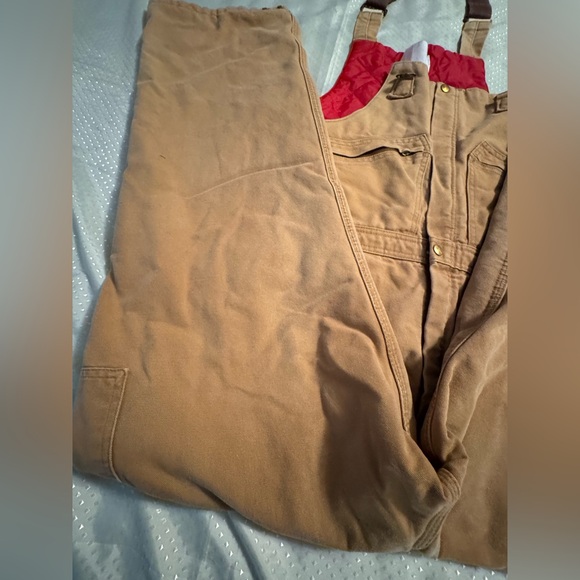 VTG Carhartt Duck Quilt Lined Double Knee Overall 36 x 29 - Picture 8 of 12